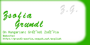 zsofia grundl business card